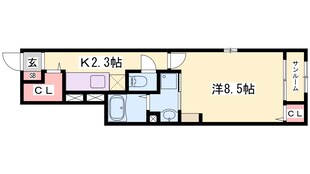 ヴァンベール田寺Ａの物件間取画像